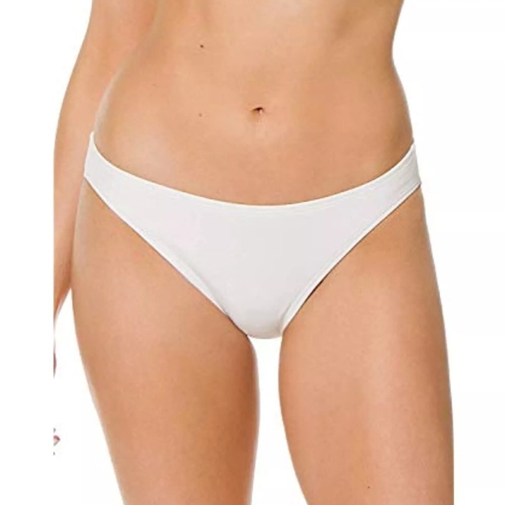 Michael Kors | White Solids Hipster Bikini Swim Bottoms Size L